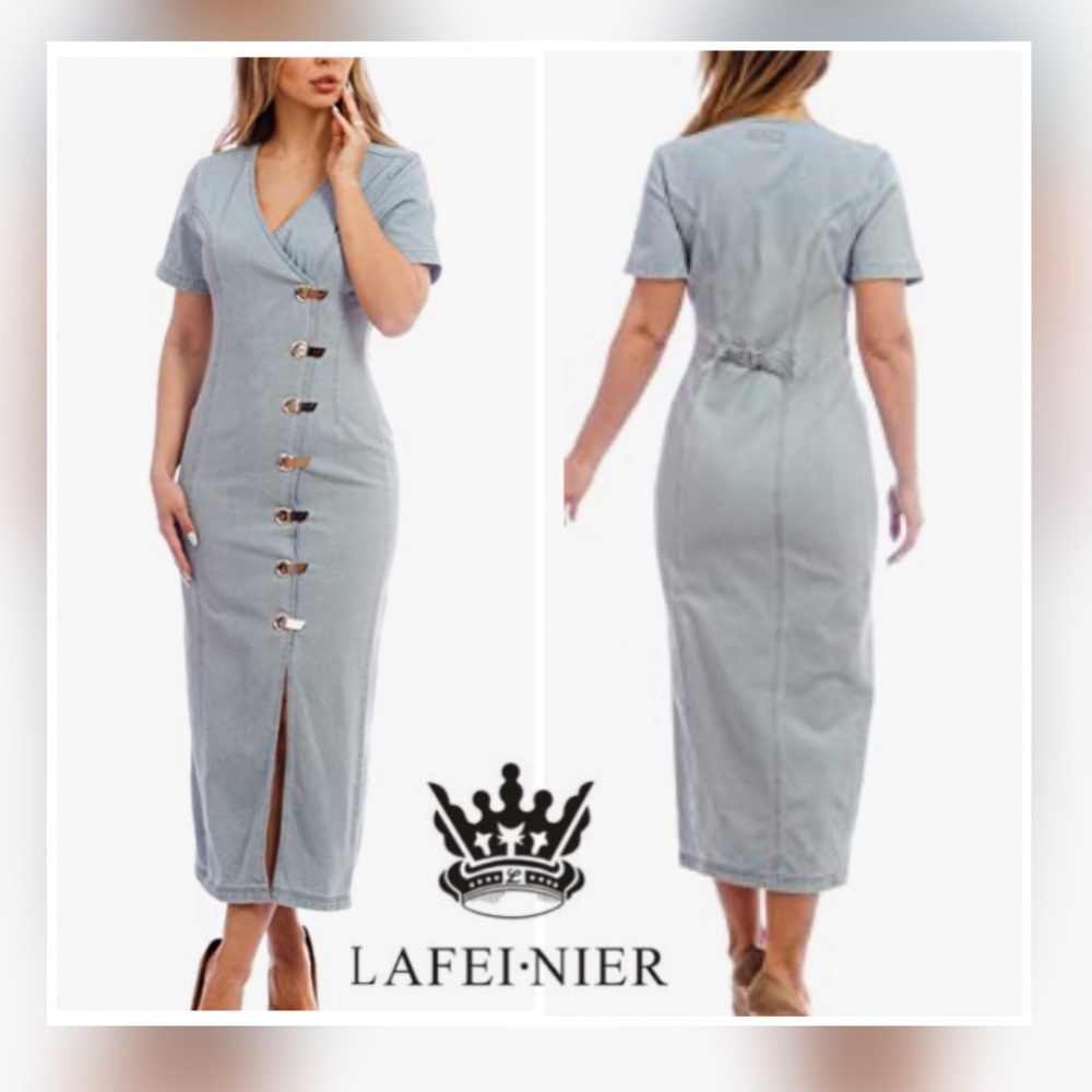 Vintage Lafei-nier denim dress